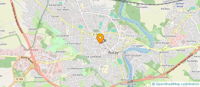 localisation de l'entreprise MEMOTO à AURAY