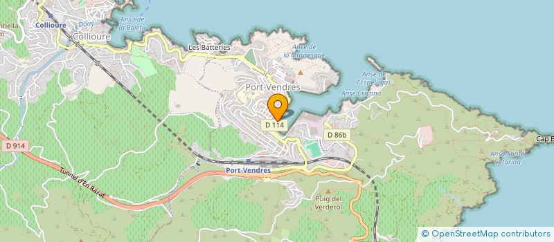 localisation de l'entreprise MEMPHIS STUDIO  PORT-VENDRES