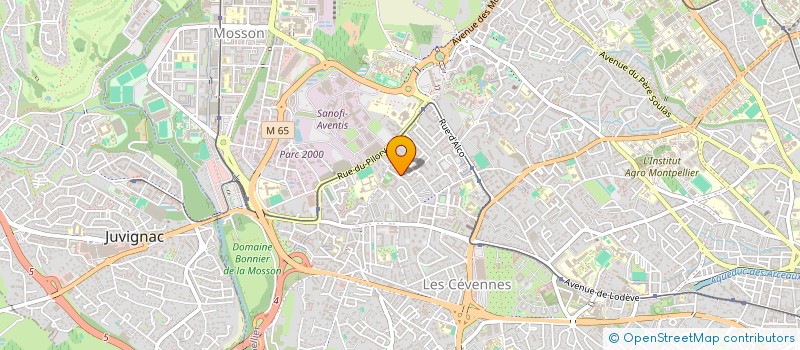 localisation de l'entreprise MEMSTAR à MONTPELLIER