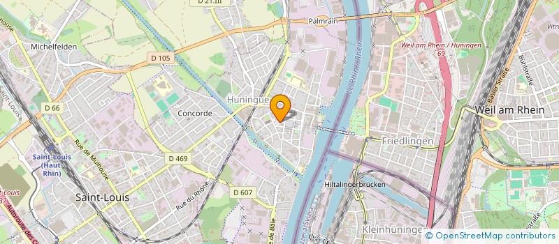 localisation de l'entreprise MEN  HUNINGUE