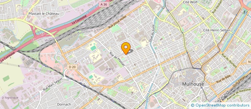 localisation de l'entreprise MEN BAT  MULHOUSE