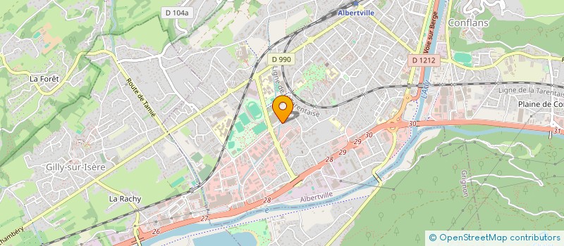 localisation de l'entreprise MEN & FIRE à ALBERTVILLE