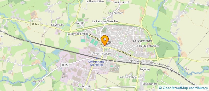 localisation de l'entreprise MEN HERMITAGE BARBE COIFFURE  L'HERMITAGE