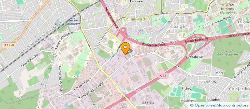 localisation de l'entreprise MEN IN DRIVE à PESSAC