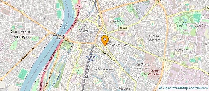 localisation de l'entreprise MEN-RONIN à VALENCE