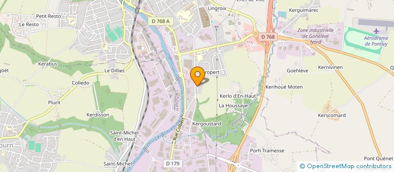 localisation de l'entreprise MEN RUZ  PONTIVY