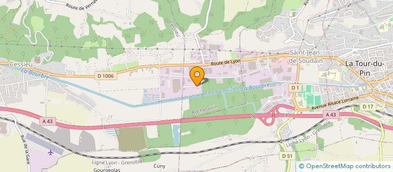 localisation de l'entreprise MEN SERVICES  ROCHETOIRIN