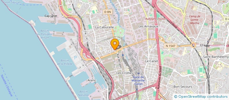 localisation de l'entreprise MEN TRANSPORTS EXPRESS à MARSEILLE