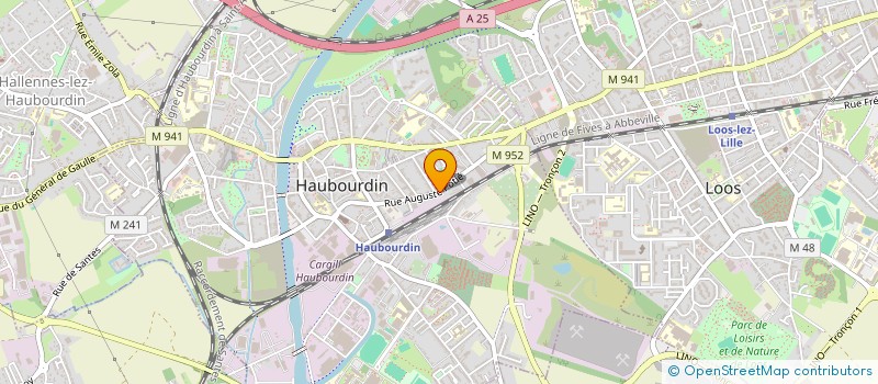 localisation de l'entreprise MEN TRICART  HAUBOURDIN