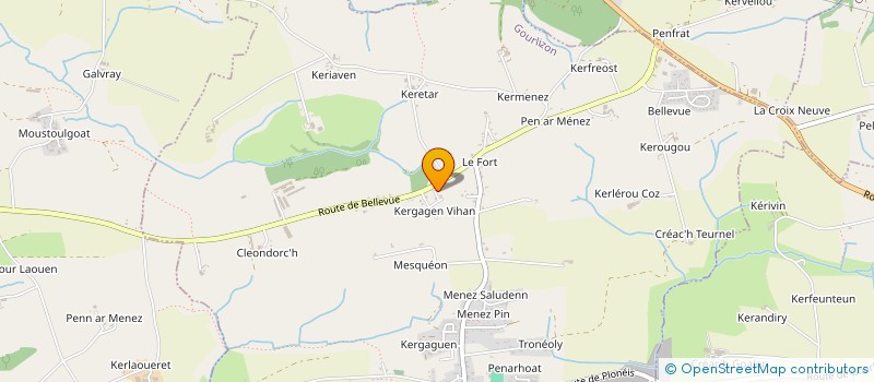 localisation de l'entreprise MENA  GOURLIZON