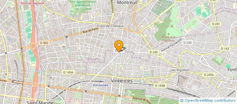 localisation de l'entreprise MENA INTERNATIONAL BUSINESS CENTER à VINCENNES