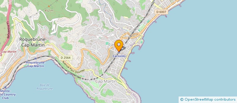 localisation de l'entreprise MENABELIN à ROQUEBRUNE-CAP-MARTIN