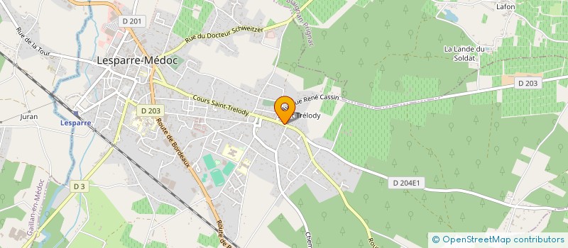 localisation de l'entreprise MENAFROID à LESPARRE-MEDOC