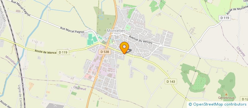 localisation de l'entreprise MENAGE 26  CHABEUIL