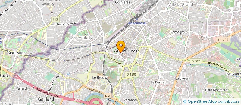 localisation de l'entreprise MENAGE à ANNEMASSE