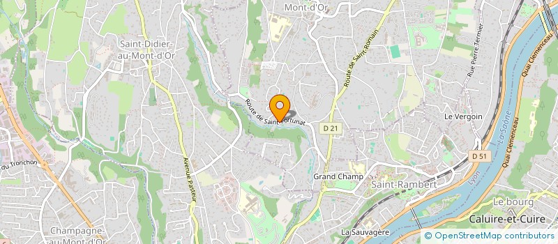 localisation de l'entreprise MENAGE D'OR  SAINT-CYR-AU-MONT-D'OR