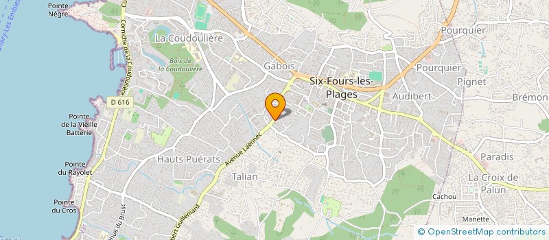 localisation de l'entreprise MENAGE ET COMPAGNIE DEVELOPPEMENT à SIX-FOURS-LES-PLAGES