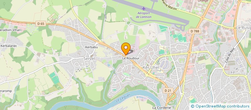 localisation de l'entreprise MENAGE ET SERVICES 22  LANNION