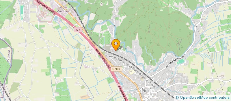 localisation de l'entreprise MENAGE LOUKYLY  PIOLENC