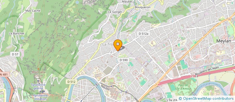 localisation de l'entreprise MENAGE & MOI  LA TRONCHE