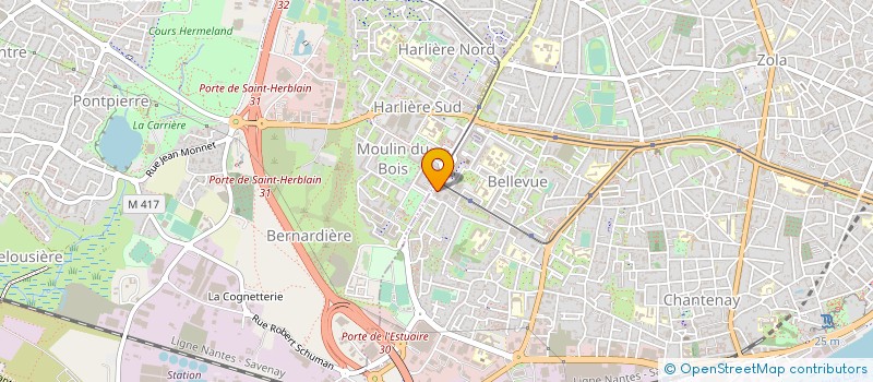 localisation de l'entreprise MENAGE SERVICE à NANTES