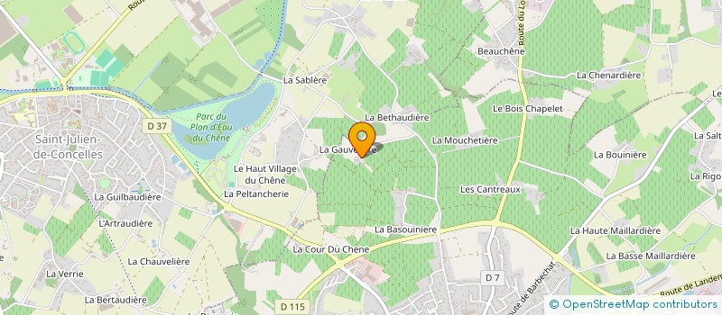 localisation de l'entreprise MENAGER à LE LOROUX-BOTTEREAU