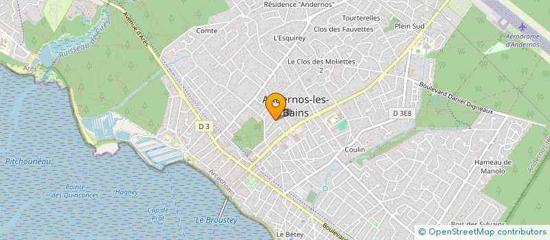 localisation de l'entreprise MENAGER BROUSTIC  ANDERNOS-LES-BAINS