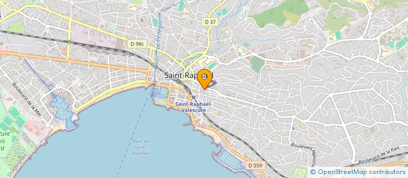 localisation de l'entreprise MENAGER LAMARTINE à SAINT-RAPHAEL