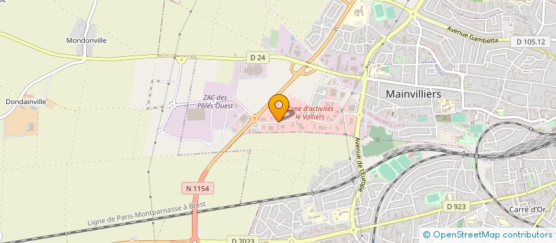 localisation de l'entreprise MENAGER SERVICE 28 à MAINVILLIERS