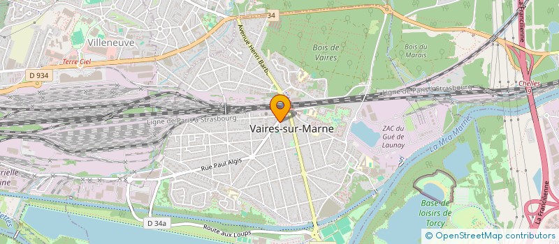 localisation de l'entreprise MENAGERE DE VAIRES à VAIRES-SUR-MARNE