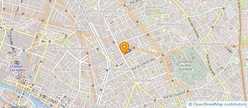 localisation de l'entreprise MENAGERIE DE VERRE - LES ATELIERS DE DANSE  PARIS