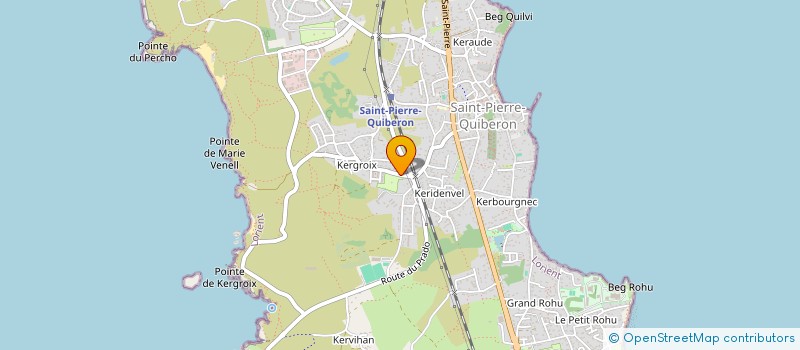 localisation de l'entreprise MENAGEUR  SAINT-PIERRE-QUIBERON