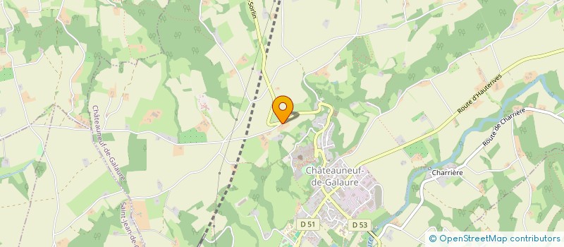 localisation de l'entreprise MENAGEZ VOUS 26  CHATEAUNEUF-DE-GALAURE