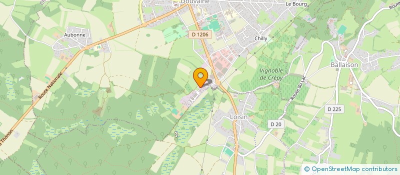 localisation de l'entreprise MENAIS TRAVAUX PUBLICS  DOUVAINE