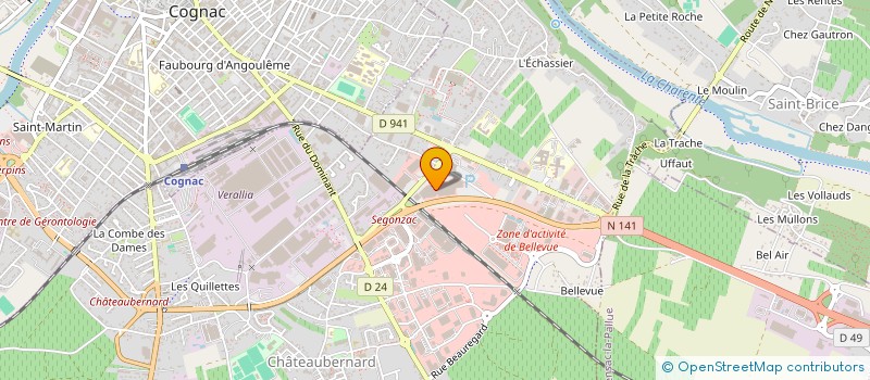 localisation de l'entreprise MENAND EURL à CHATEAUBERNARD