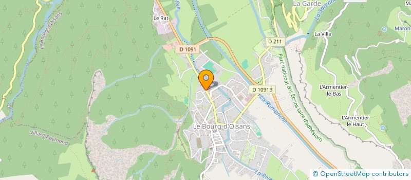 localisation de l'entreprise MENANT & CIE à LE BOURG-D'OISANS