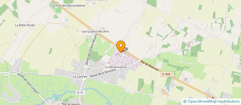 localisation de l'entreprise MENANT ELECTRICITE à SALLERTAINE