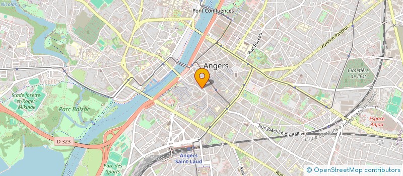localisation de l'entreprise MENANT FRUITS ET LEGUMES à ANGERS