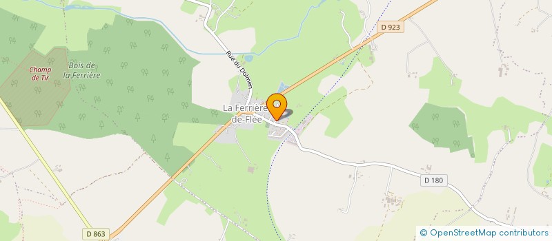 localisation de l'entreprise MENANT JPTJ  SEGRE-EN-ANJOU BLEU