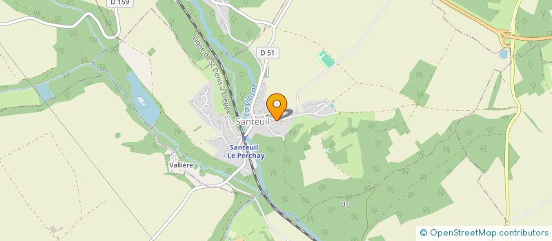 localisation de l'entreprise MENANT VIVIANE DUMOTIER JOEL à SANTEUIL