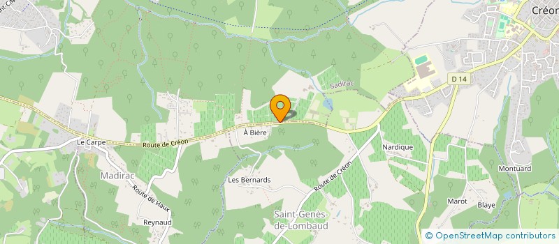 localisation de l'entreprise MENANTEAU ET FILS  SADIRAC