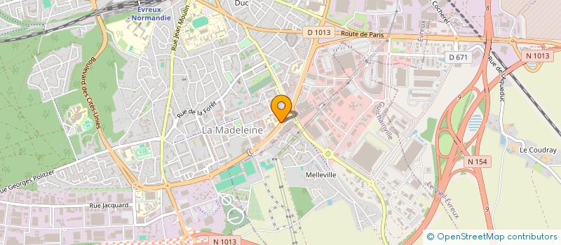 localisation de l'entreprise MENAPHI à EVREUX
