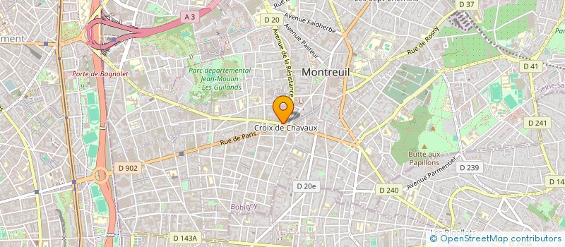 localisation de l'entreprise MENARA BAZAR à MONTREUIL