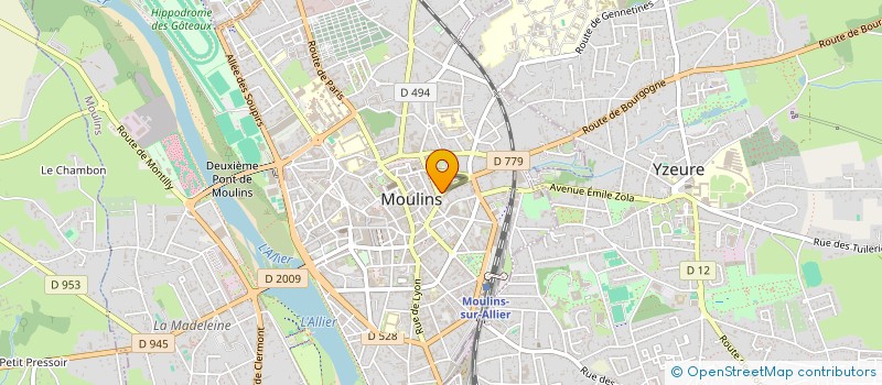 localisation de l'entreprise MENARA CAFE à MOULINS