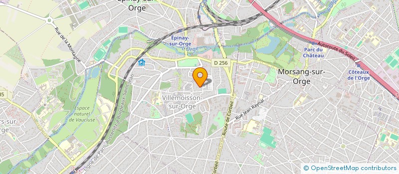 localisation de l'entreprise MENARD à VILLEMOISSON-SUR-ORGE