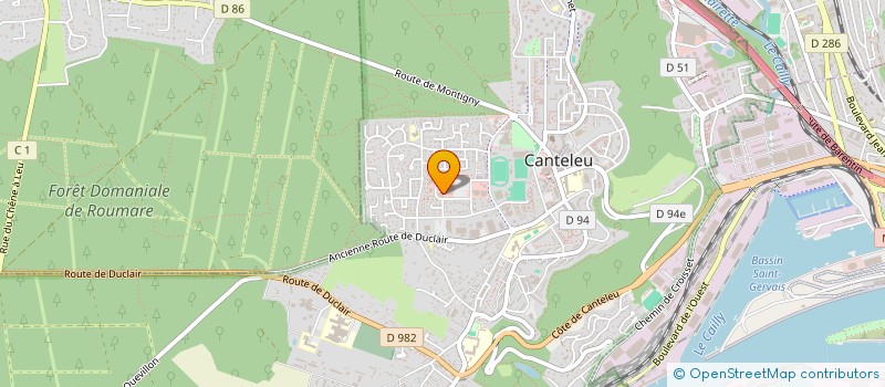 localisation de l'entreprise MENARD  CANTELEU
