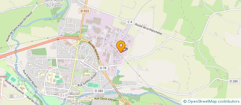 localisation de l'entreprise MENARD à SEGRE-EN-ANJOU BLEU