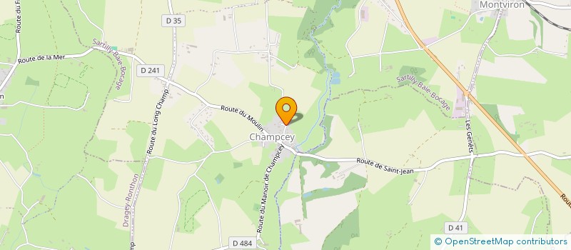 localisation de l'entreprise MENARD ANTHONY  SARTILLY-BAIE-BOCAGE