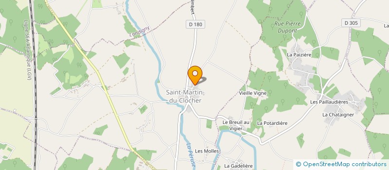 localisation de l'entreprise MENARD BOUTIQUE à SAINT-MARTIN-DU-CLOCHER
