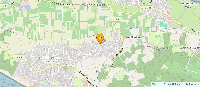 localisation de l'entreprise MENARD.CORP  LE BOIS-PLAGE-EN-RE